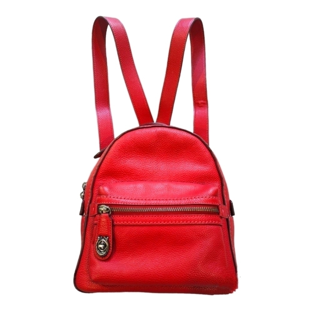 Coach backpack in  red